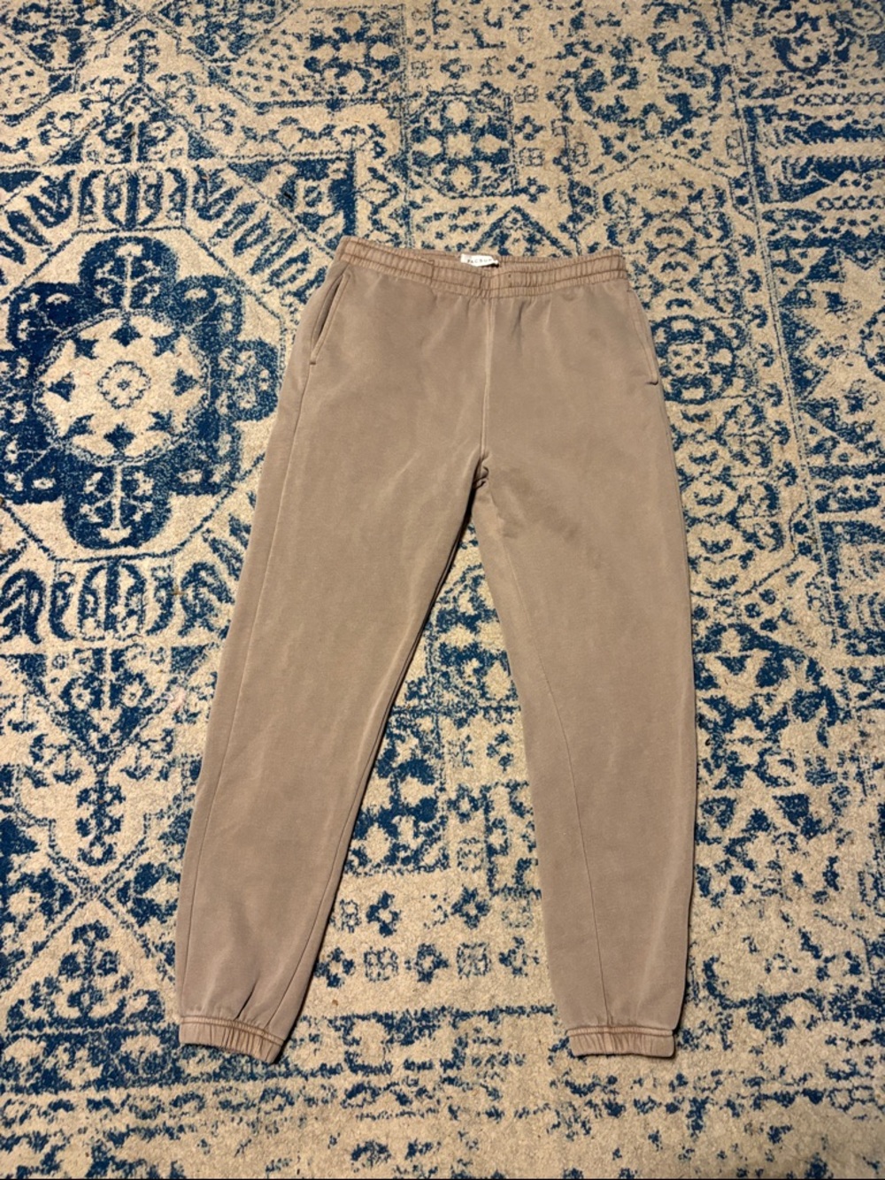 PacSun Washed Taupe Elastic Waist Joggers